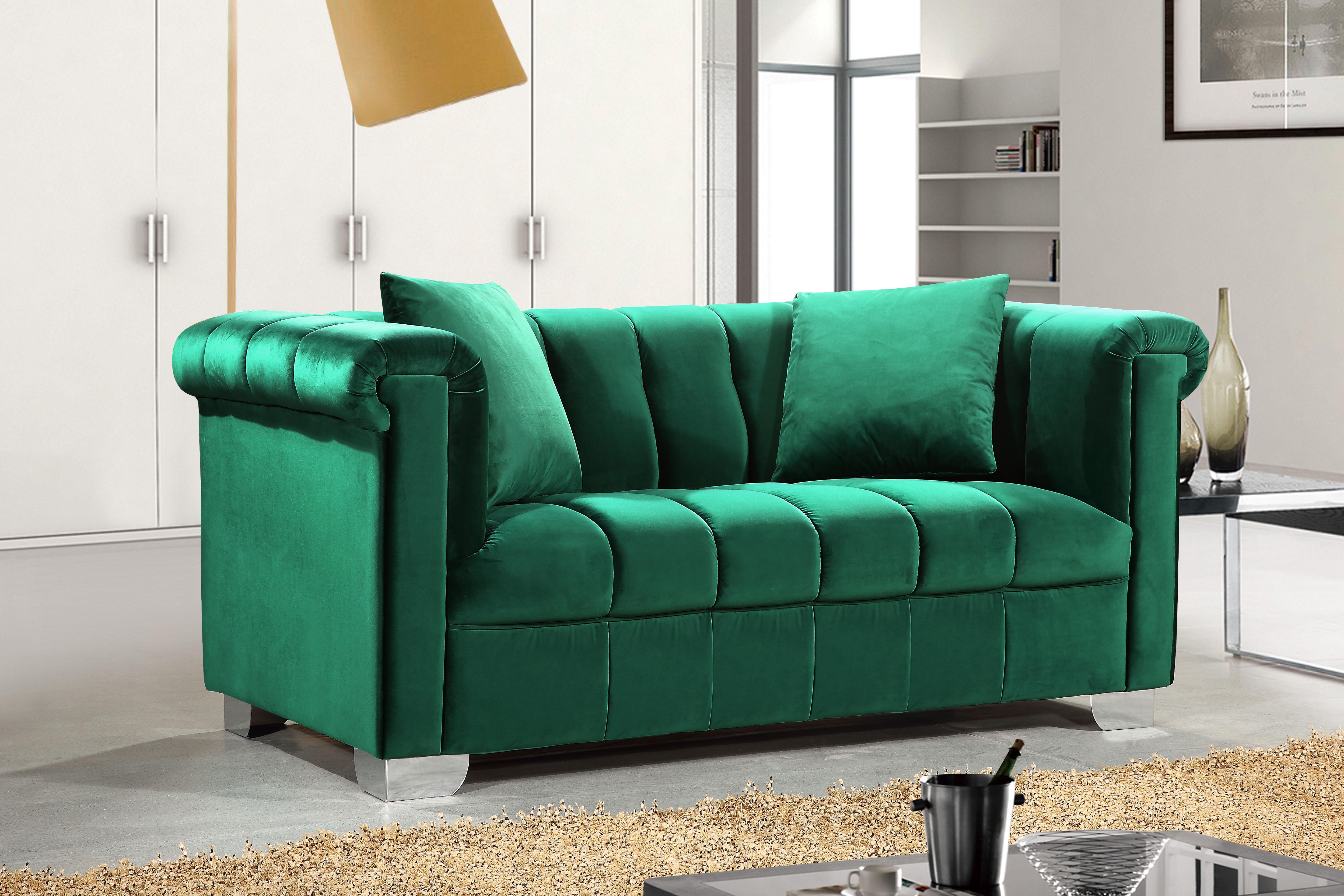 

        
Meridian Furniture Kayla 615Green-S-Set-2 Sofa Set Green Velvet 00656237682771
