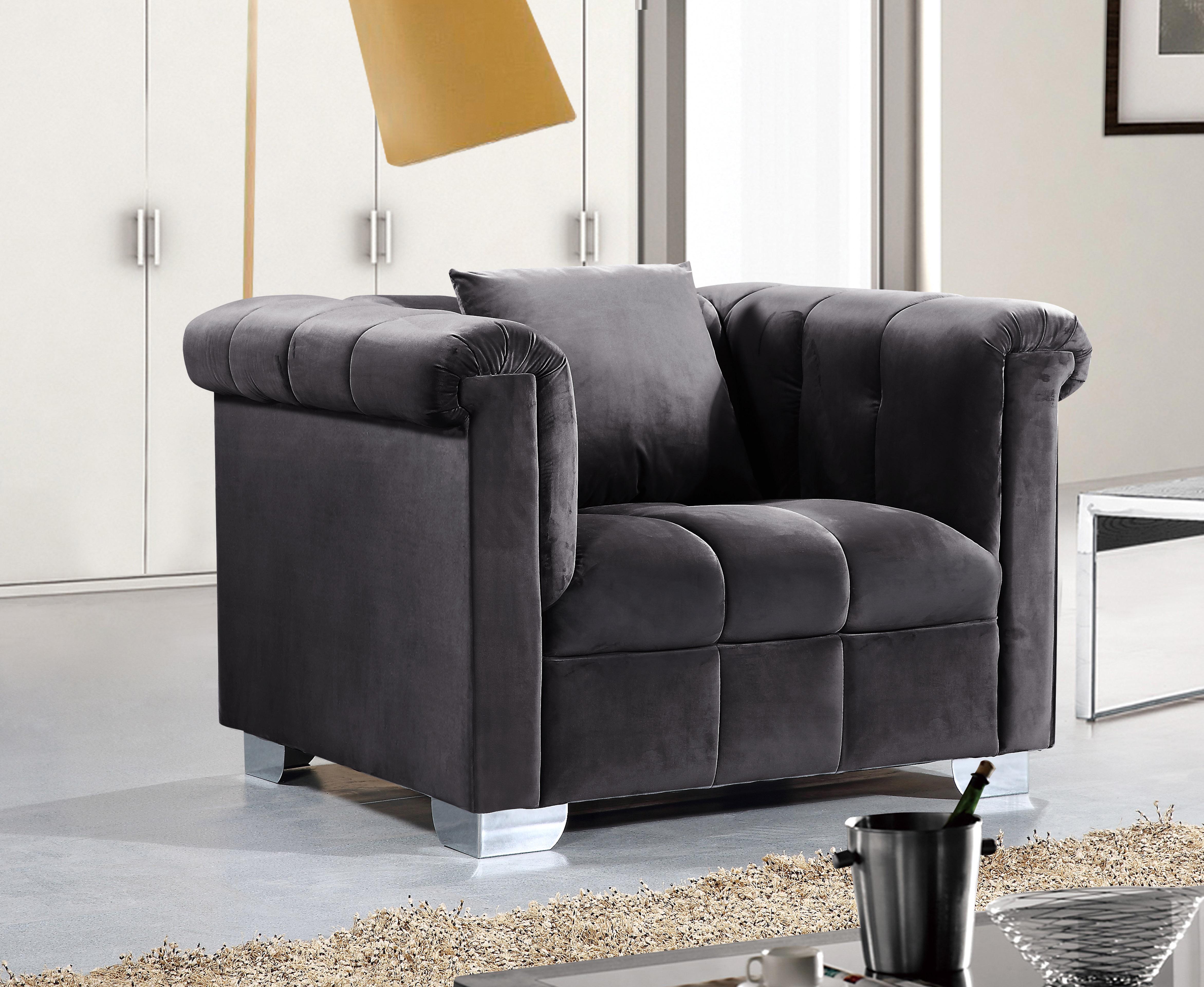 

                    
Meridian Furniture Kayla 615Grey-S-Set-3 Sofa Set Gray Velvet Purchase 
