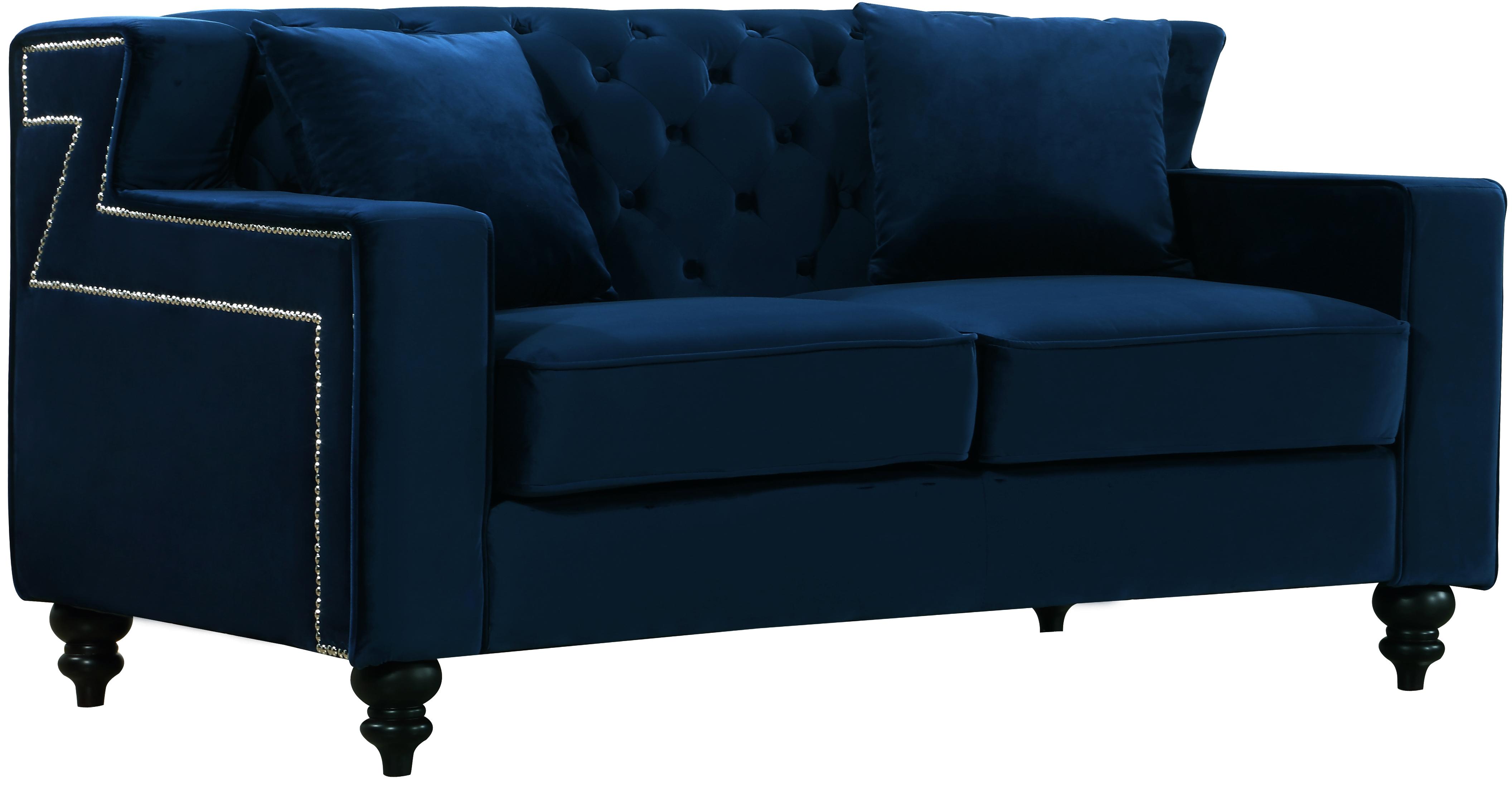 

    
616Navy-Set-2 Meridian Furniture 616 Harley Navy Velvet Tufted Back Sofa & Loveseat Set 2 Pcs Modern
