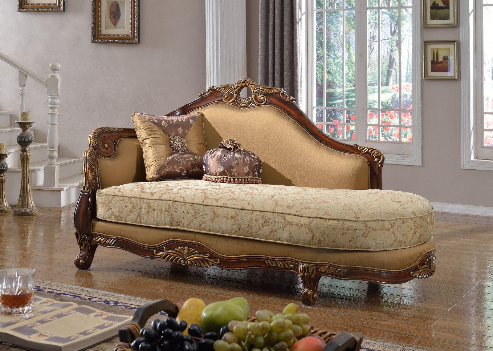 

    
Meridian 623 Loretto Antique Brown Living Room Chaise Traditional Classic

