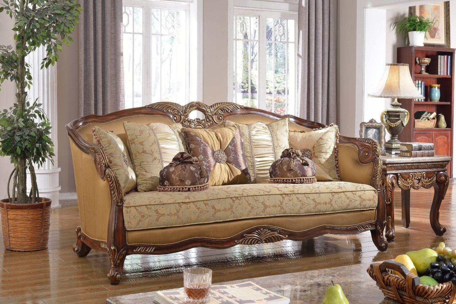 

    
Meridian 623 Loretto Antique Brown Living Room Sofa Traditional Classic
