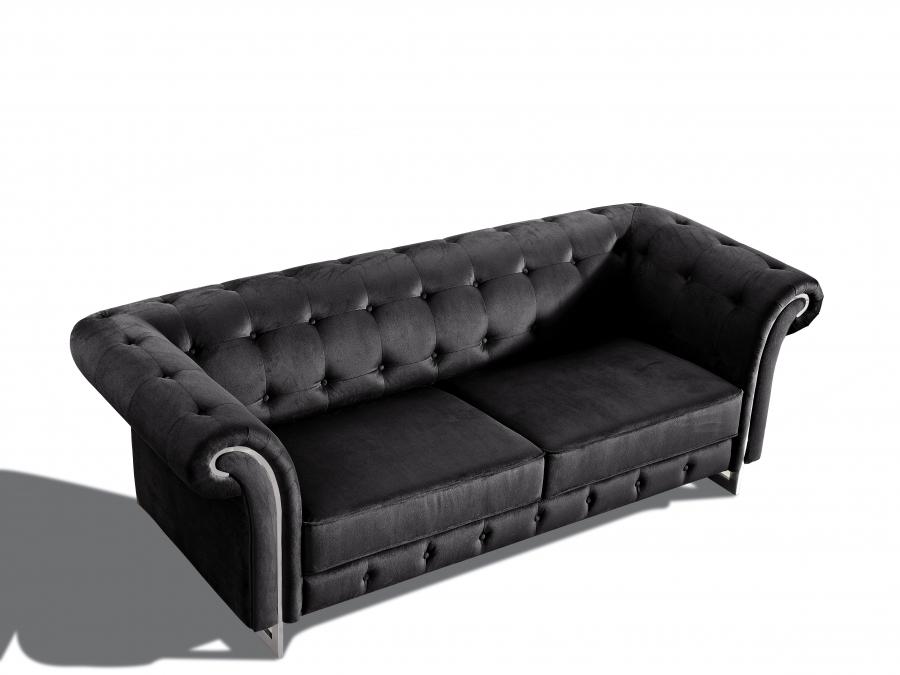 

    
Meridian 626 Porta Living Room Sofa in Black
