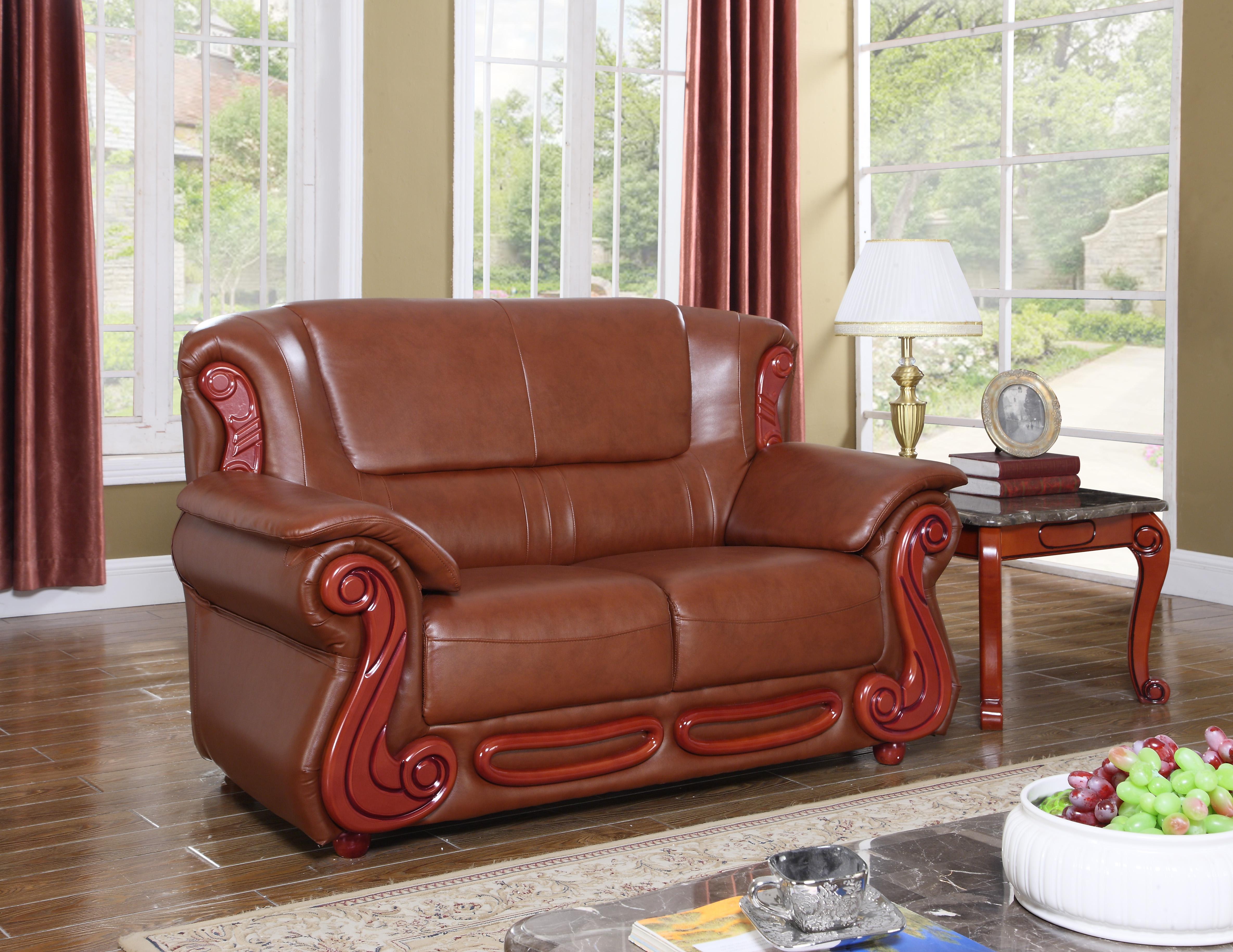 

                    
Meridian Furniture 632 Bella Brown Sofa Loveseat and Chair Set Brown Bonded Leather Purchase 
