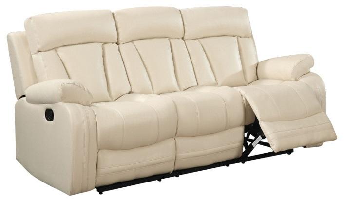 

    
Meridian 645 Avery Beige Bonded Leather Reclining Sofa Contemporary
