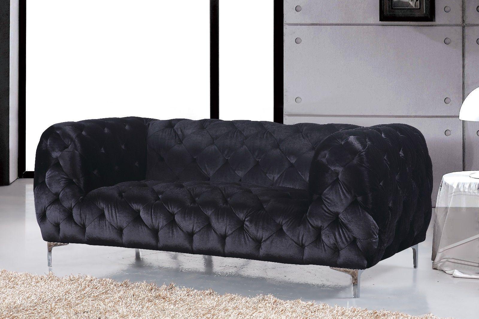 

                    
Meridian Furniture Mercer 646BL-S-Set-2 Sofa Set Black Velvet Purchase 
