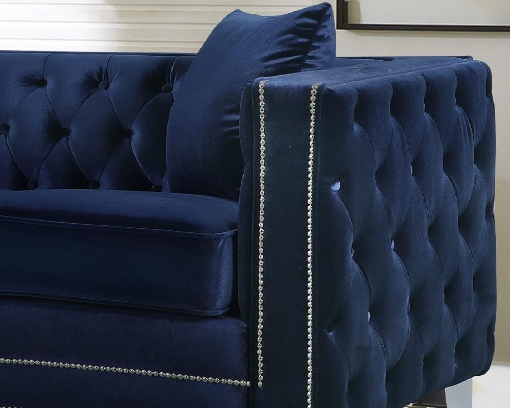 

        
Meridian Furniture 648 Reese Navy Sofa Navy Velvet 635963991173
