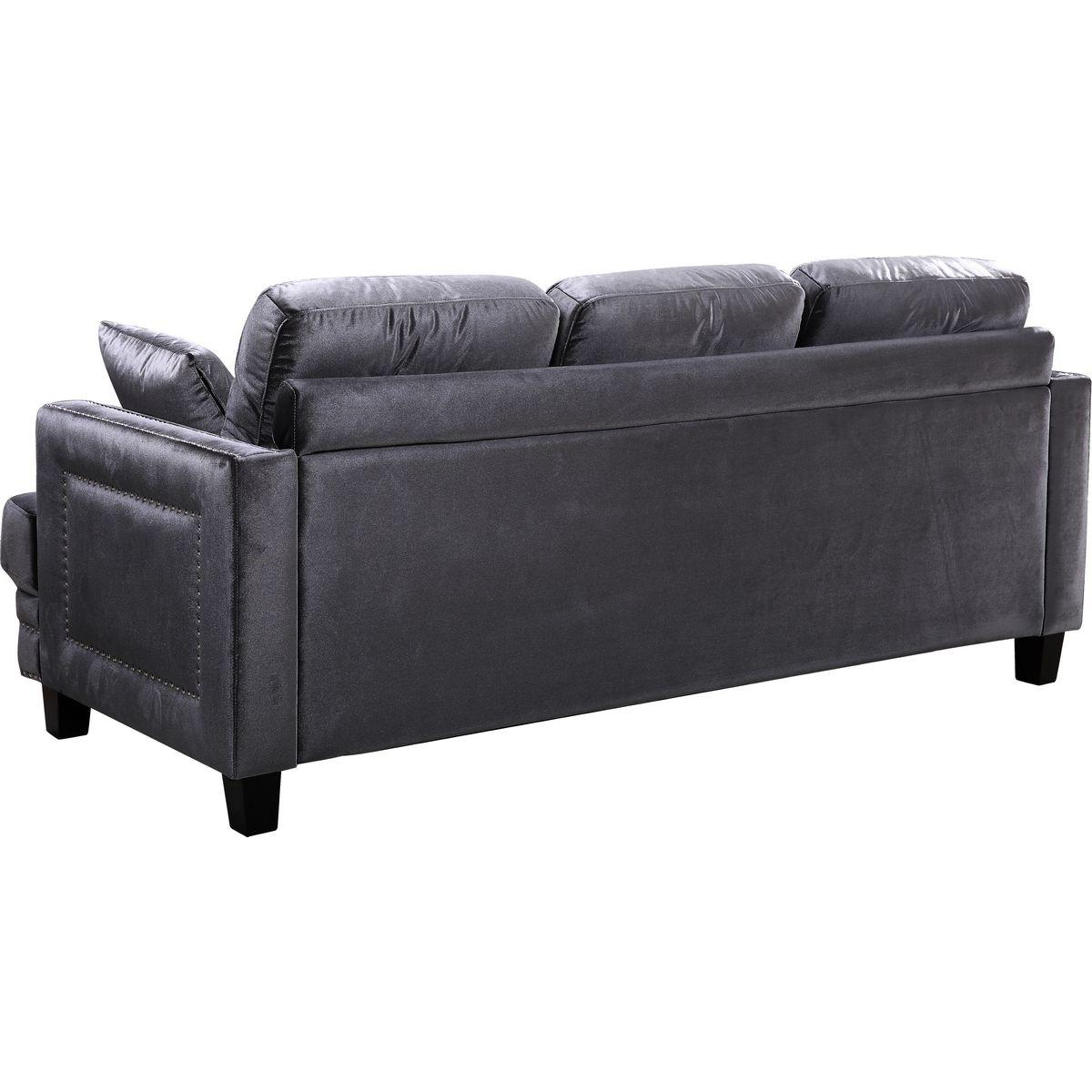 

    
655GRY-Set-2 Meridian Furniture Sofa Loveseat
