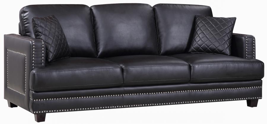 

    
Meridian Furniture 655 Ferrara Sofa Loveseat & Chair 3Pc in Black Bonded Leather
