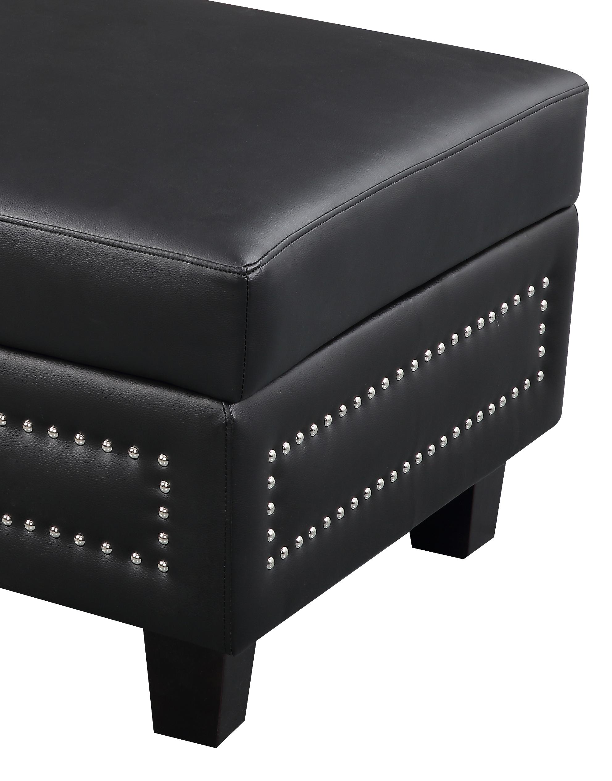 

    
Meridian Furniture 655 Ferrara Ottoman Black 655BL-Ott-Ottoman
