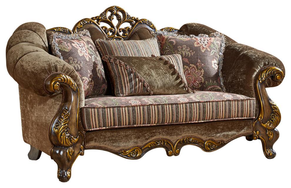 

                    
Meridian Furniture 656 Stefania Sofa Loveseat Walnut Soft Velvet Purchase 
