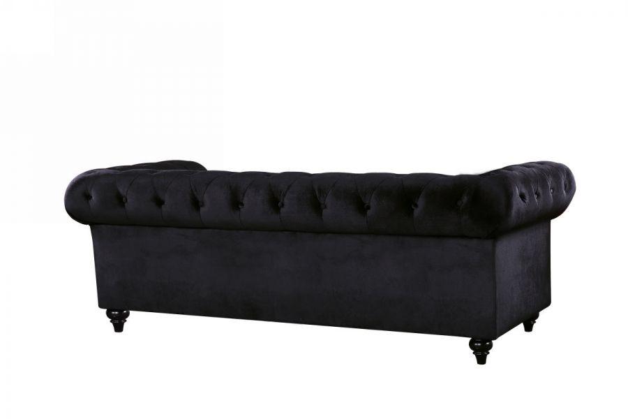 

    
662BL-S-Set-3 Black Linen Tufted Sofa Set 3Pcs Chesterfield 662BL-S Meridian Contemporary
