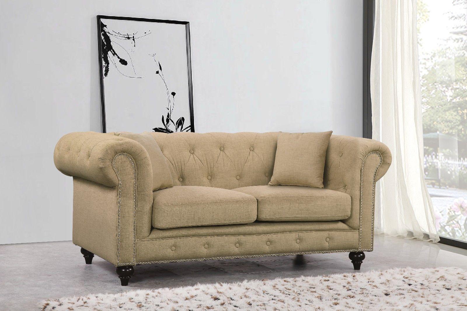 

    
Meridian Furniture 662 Chesterfield Sofa Loveseat and Chair Set Sand 662Sand -Set-3
