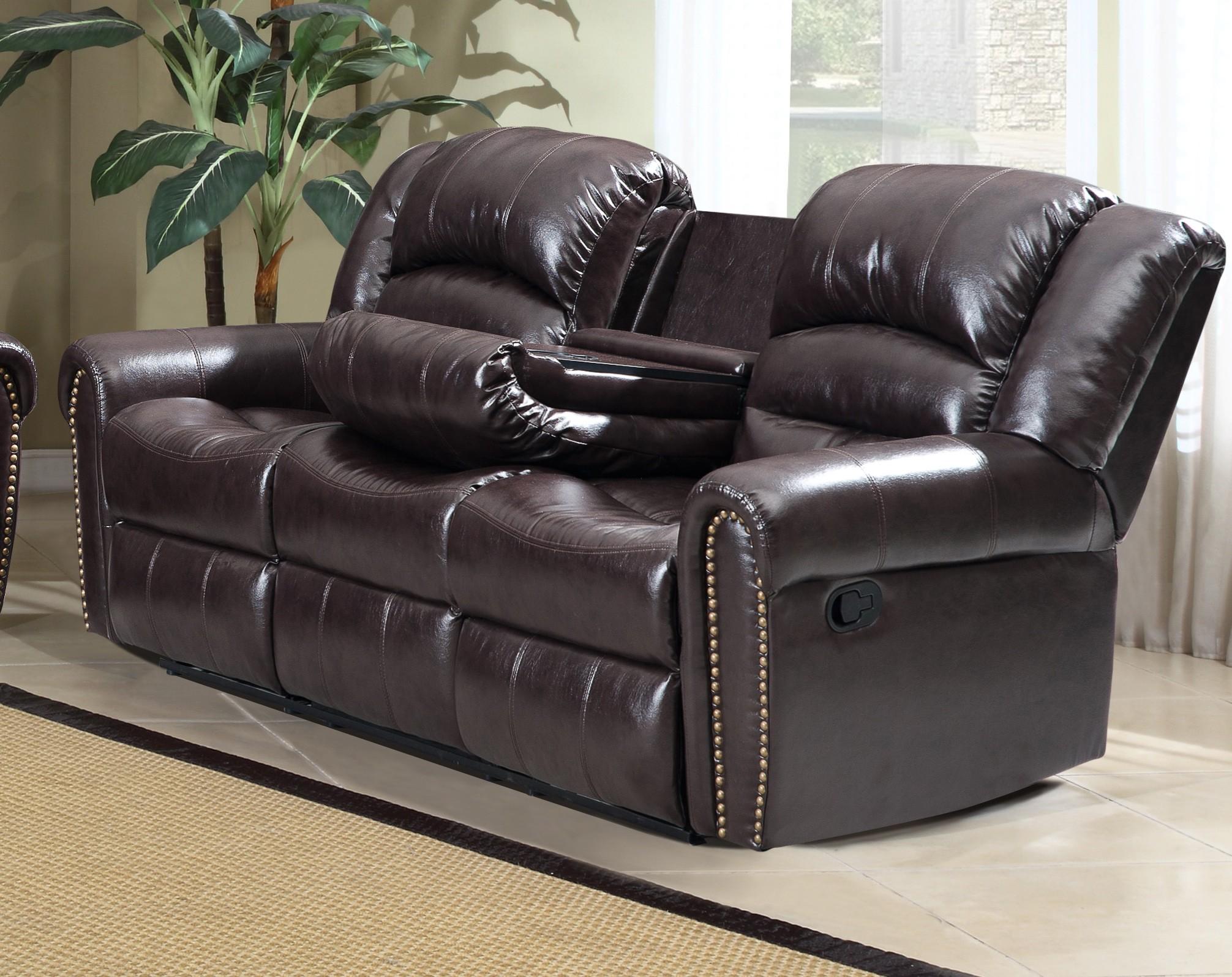 

    
Meridian 684 Chelsea Living Room Set 2pcs in Brown Bonded Leather Contemporary
