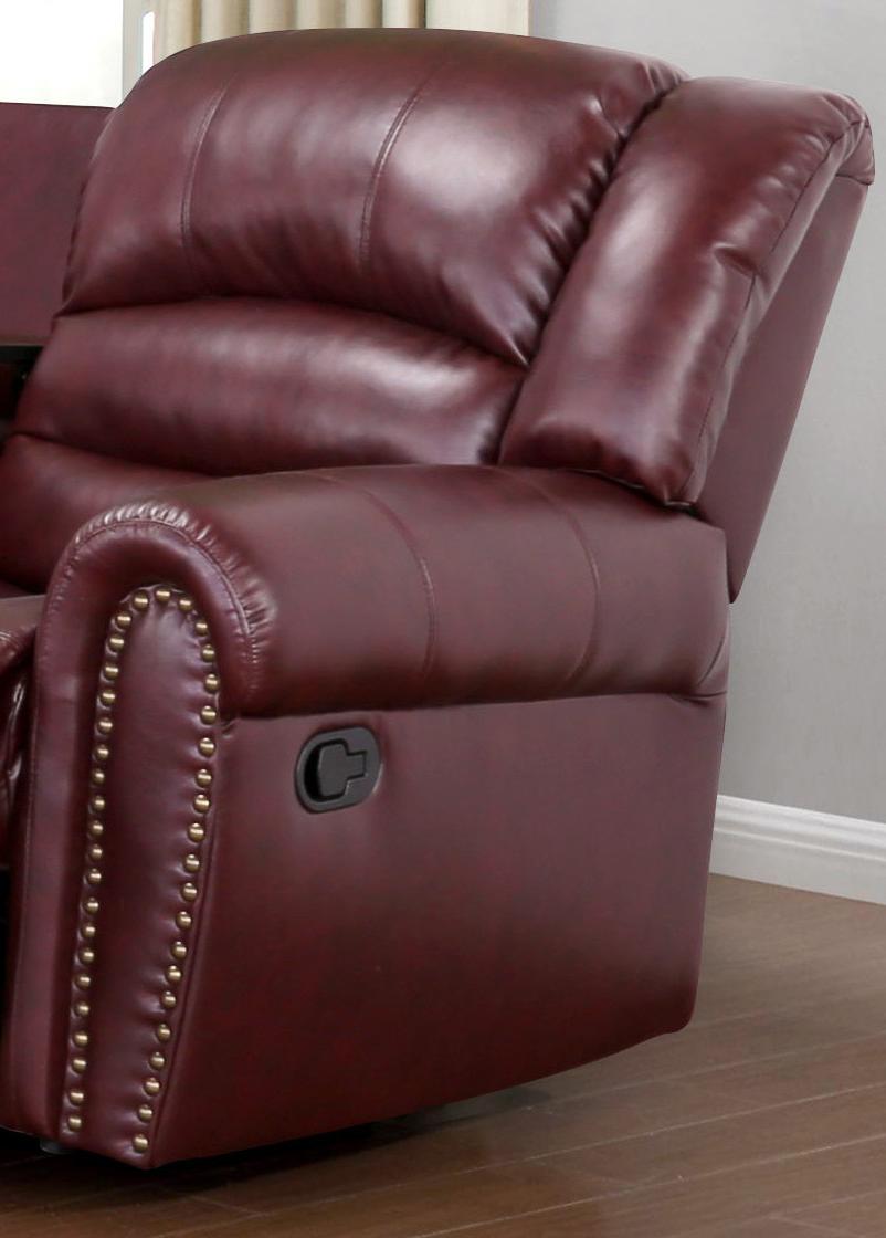 

                    
Meridian Furniture 686 Chelsea Recliner Sofa Burgundy Bonded Leather Purchase 

