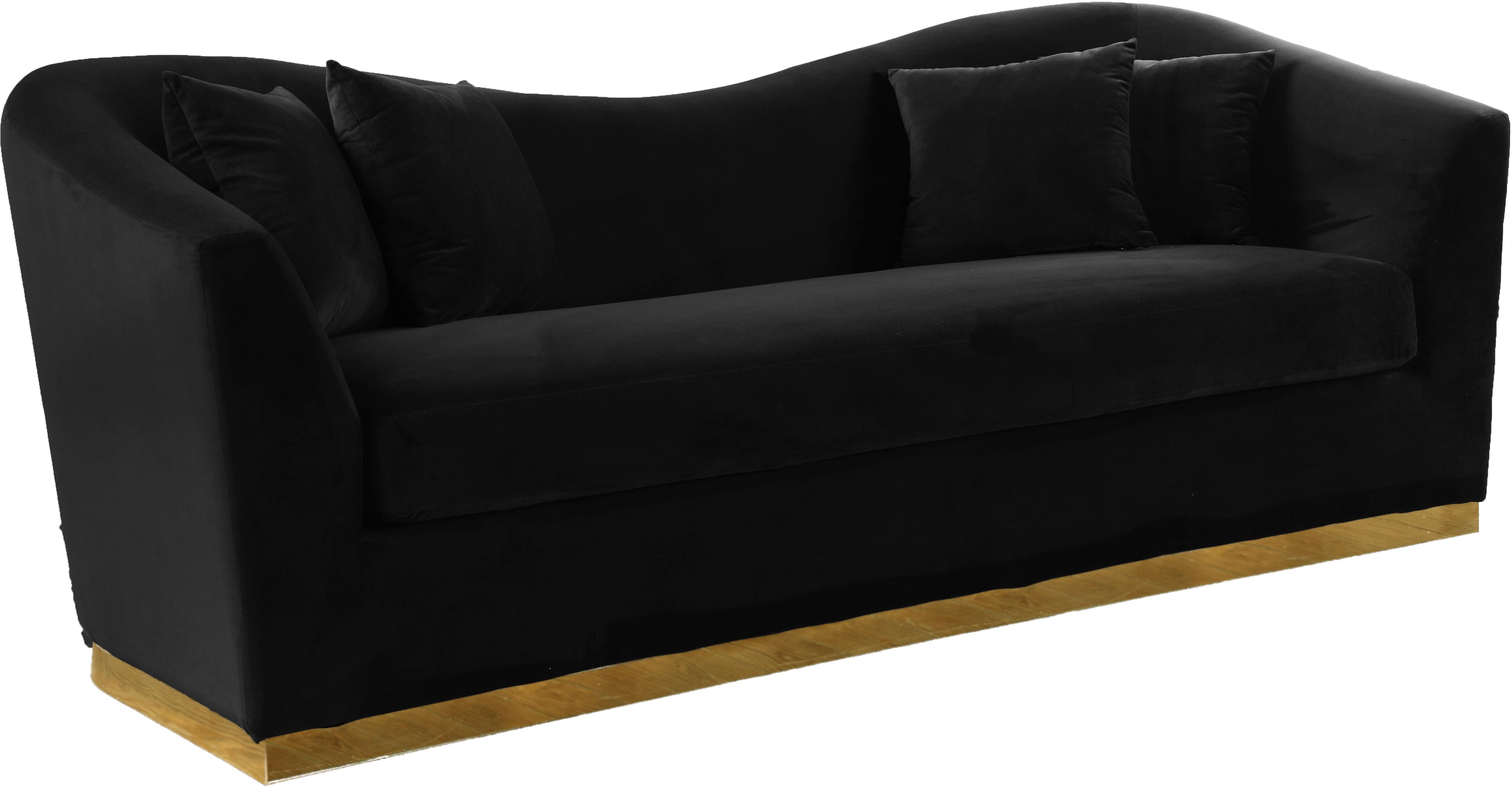 

        
Meridian Furniture Arabella 617Black-S-Set-2 Sofa Set Black Soft Velvet 00647899950131
