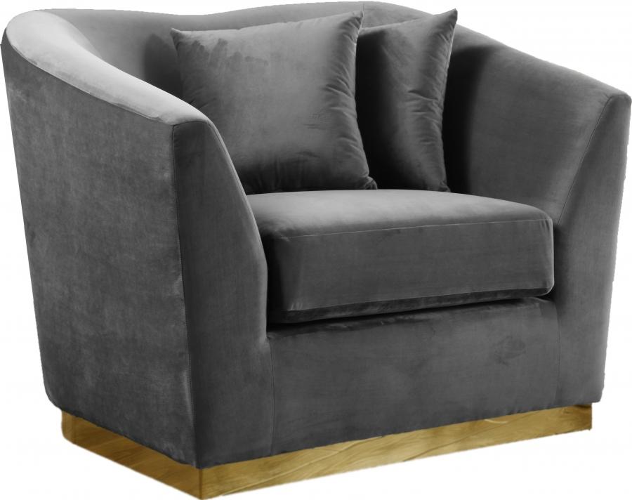

    
617Grey-S-Set-3 Grey Velvet Sofa Set 3 Pcs Arabella 617Grey-S Meridian Contemporary Modern

