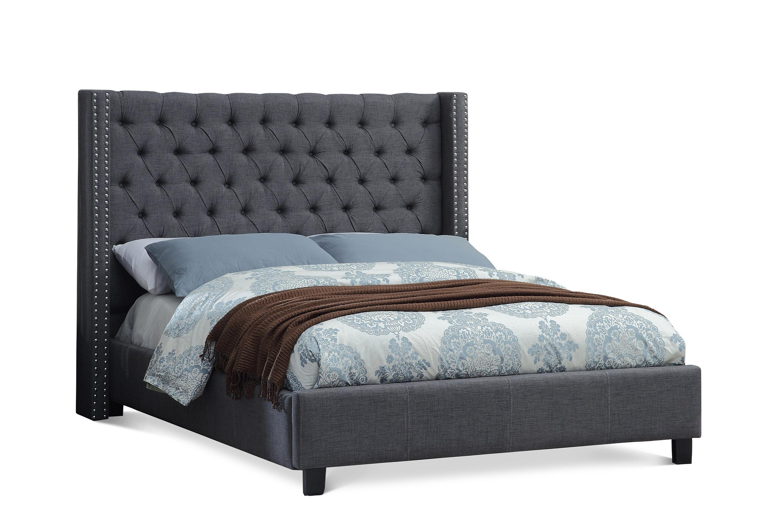 

    
Grey Linen Tufted Full Bed AshtonGrey-F Meridian Contemporary Modern
