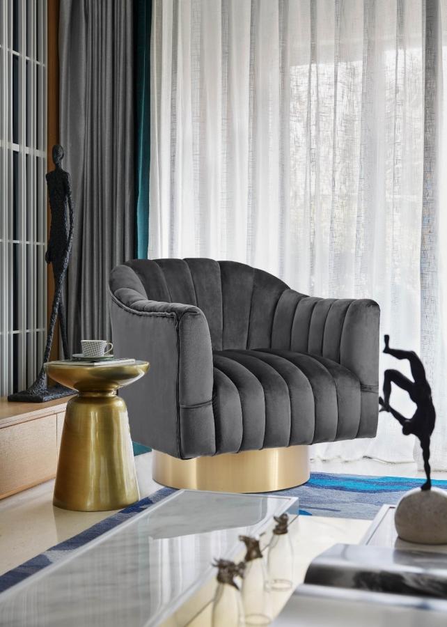 Meridian Furniture Farrah 520Grey Accent Chair