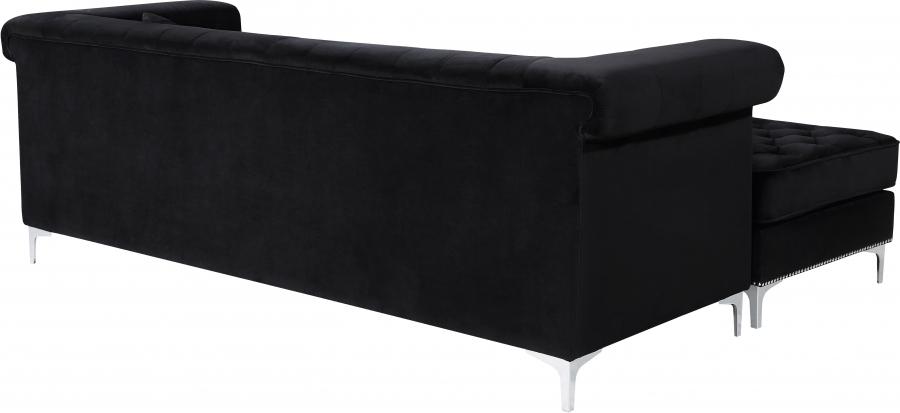 

    
608Black-Sectional Meridian Furniture Sectional Sofa
