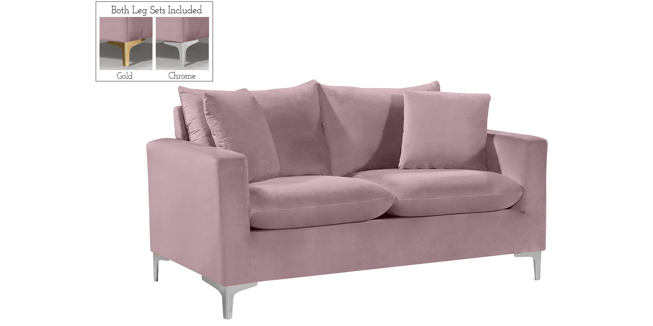 

    
633Pink-S-Set-2 Meridian Furniture Sofa Set
