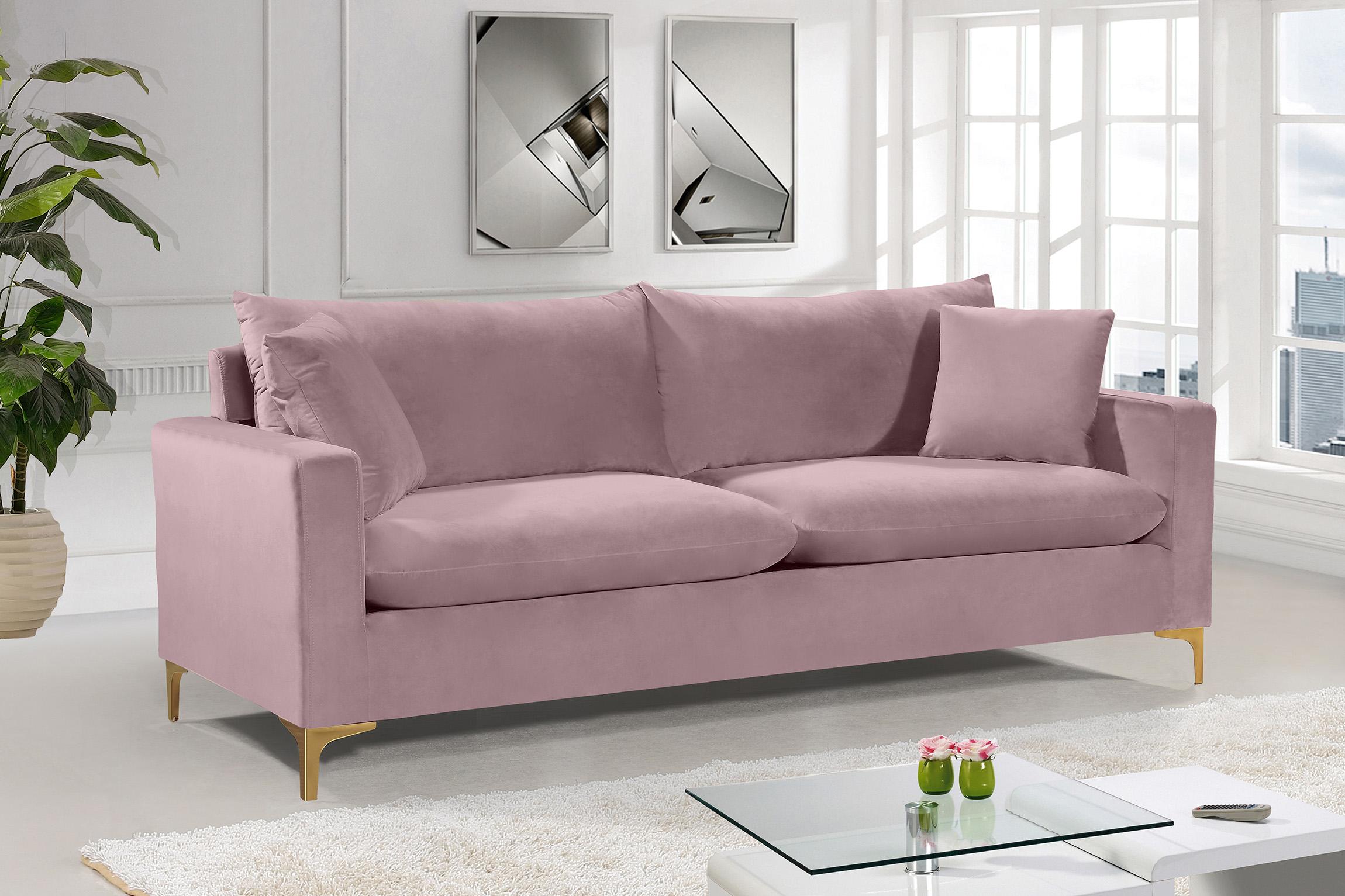 

    
633Pink-S-Set-2 Glam Pink Velvet Sofa Set 2Pcs 633Pink-S Naomi Meridian Modern Contemporary
