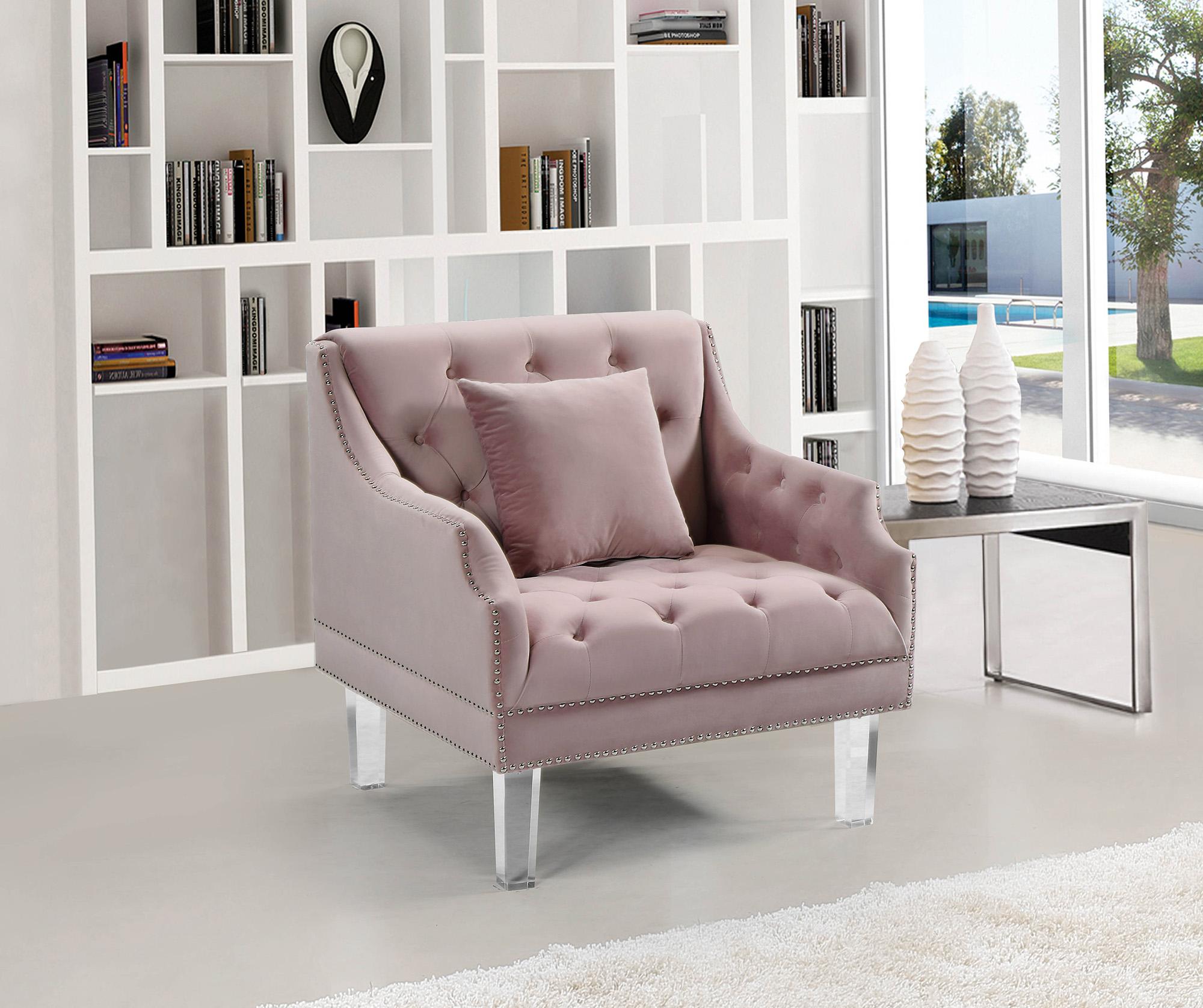 

        
Meridian Furniture 635  Roxy Sofa Set Pink Velvet 647899951367
