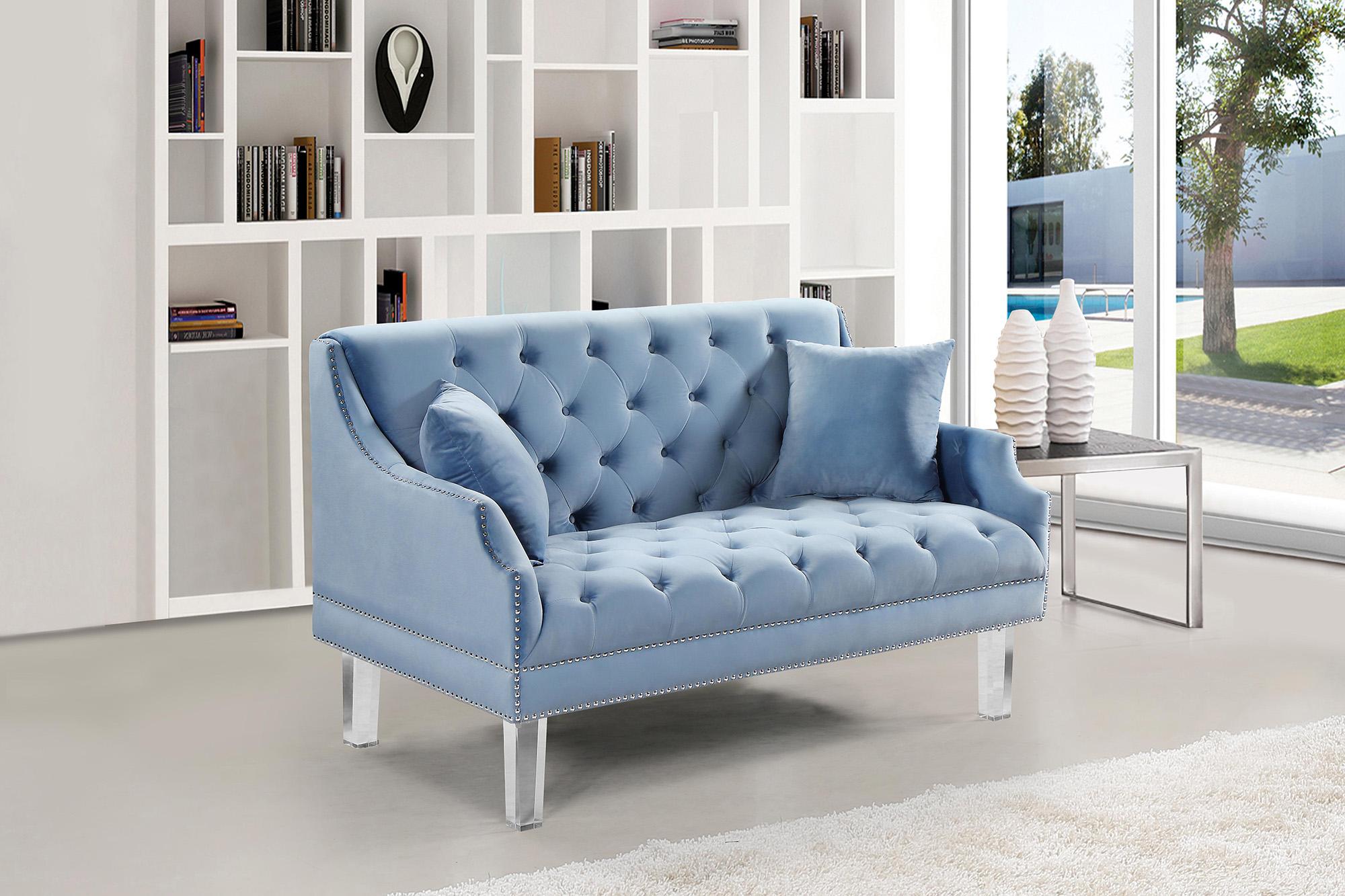 

    
Meridian Furniture 635 Roxy Sofa Set Sky/Blue 635SkyBlu-Set-3

