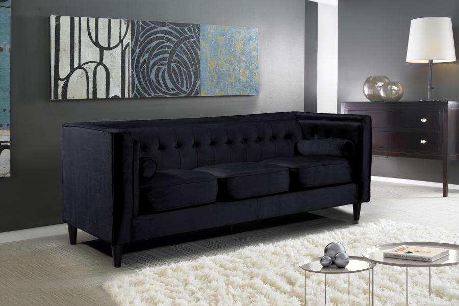 

    
Meridian Furniture 642 Taylor Sofa Loveseat Black 642Black-Set-2
