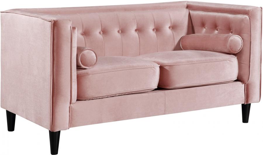 

    
642Pink-Set-3 Meridian Furniture Sofa Loveseat and Chair Set
