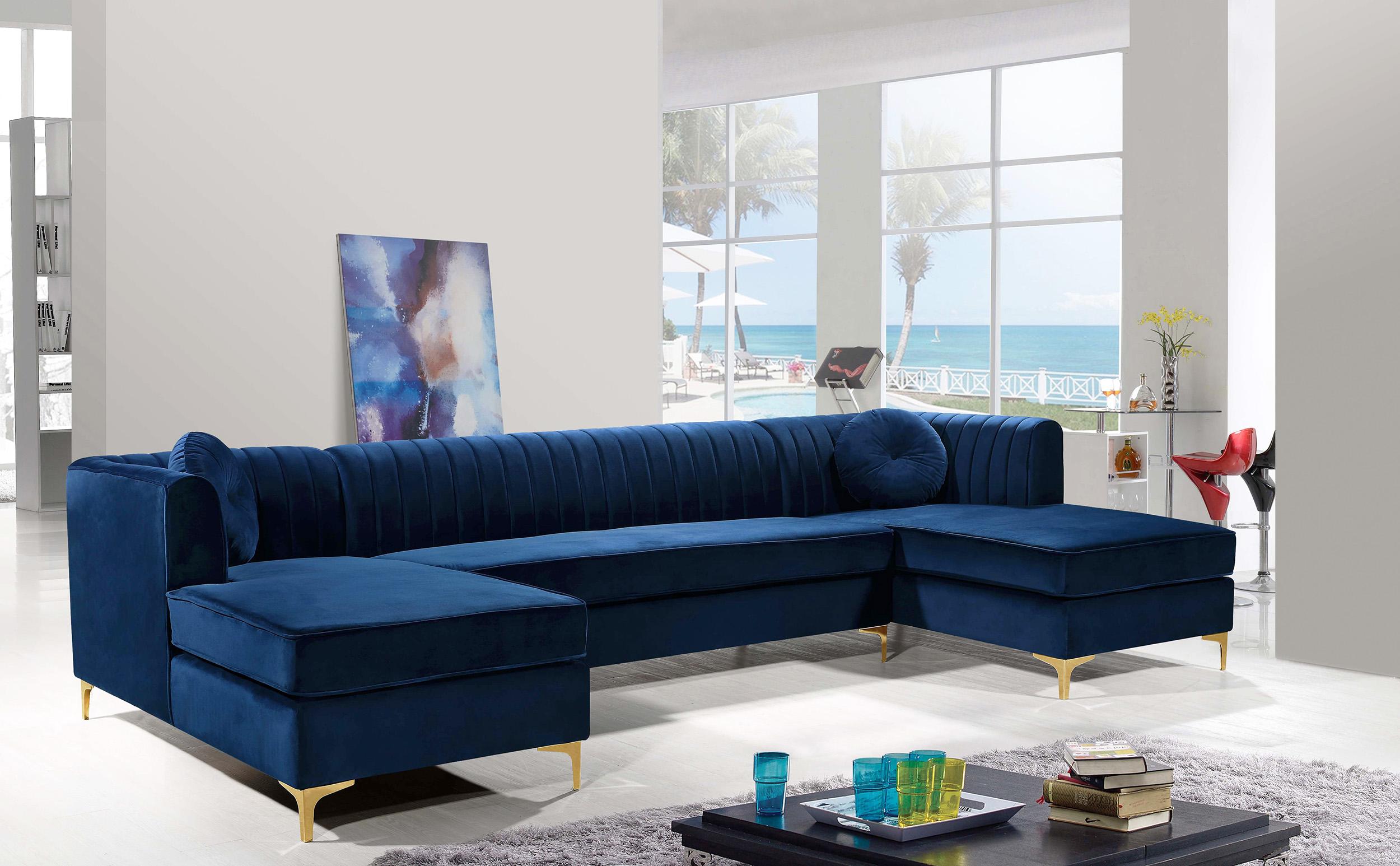 

    
Meridian Furniture Graham 661Navy Sectional Sofa Navy blue 661Navy-Sectional
