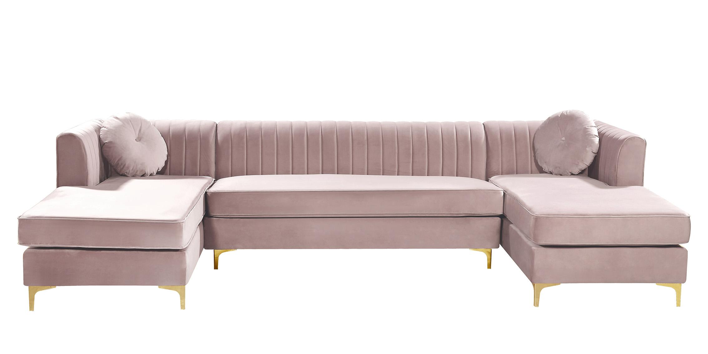 

    
661Pink-Sectional Meridian Furniture Sectional Sofa
