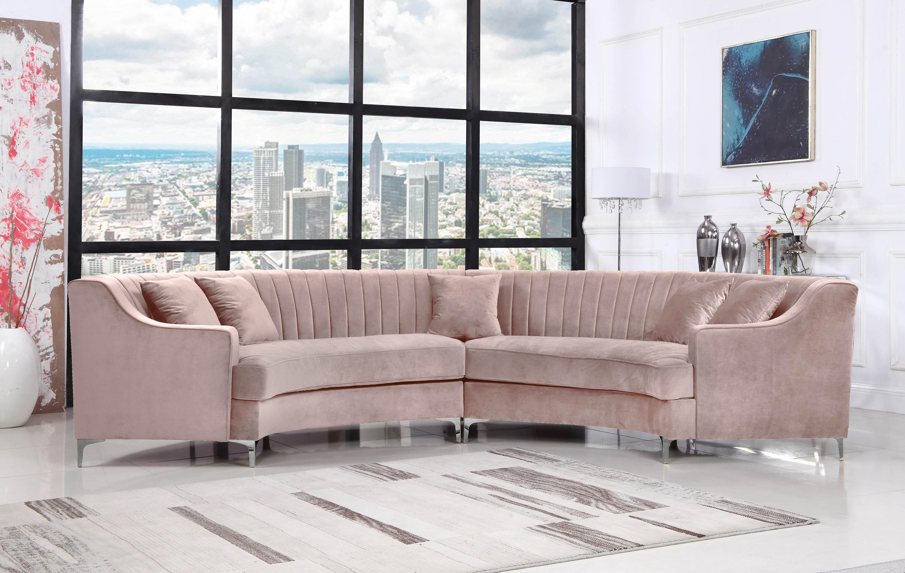 

    
Meridian Furniture JACKSON 673Pink Sectional Sofa Pink 673Pink-Sectional

