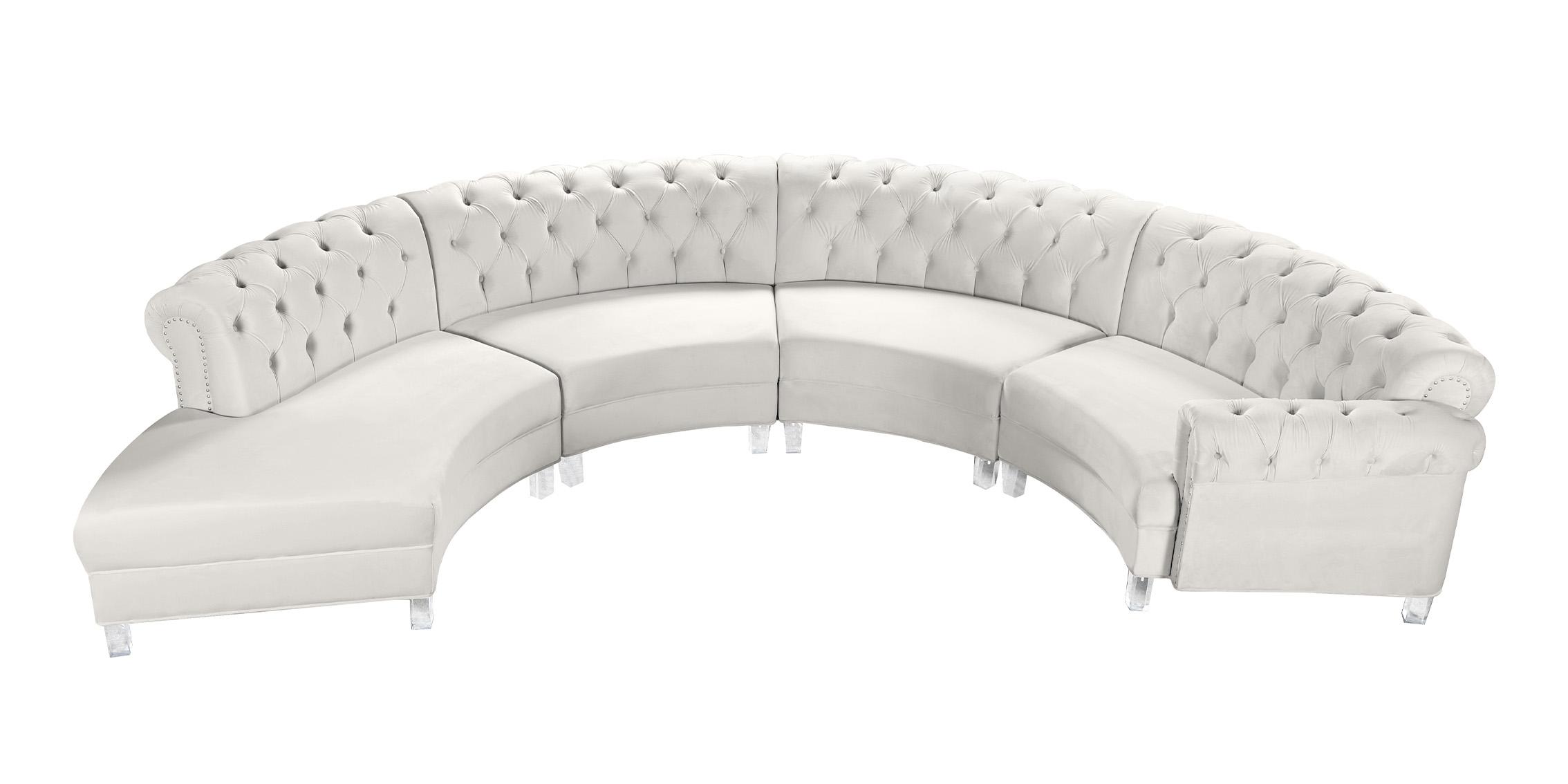 

    
Meridian Furniture ANABELLA 697Cream-4 Sectional Sofa Cream 697Cream-Sec-4PC
