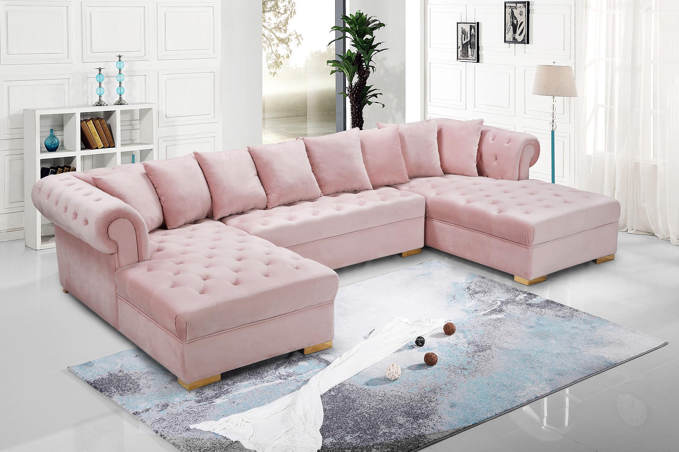 

    
698Pink-Sectional Meridian Furniture Sectional Sofa
