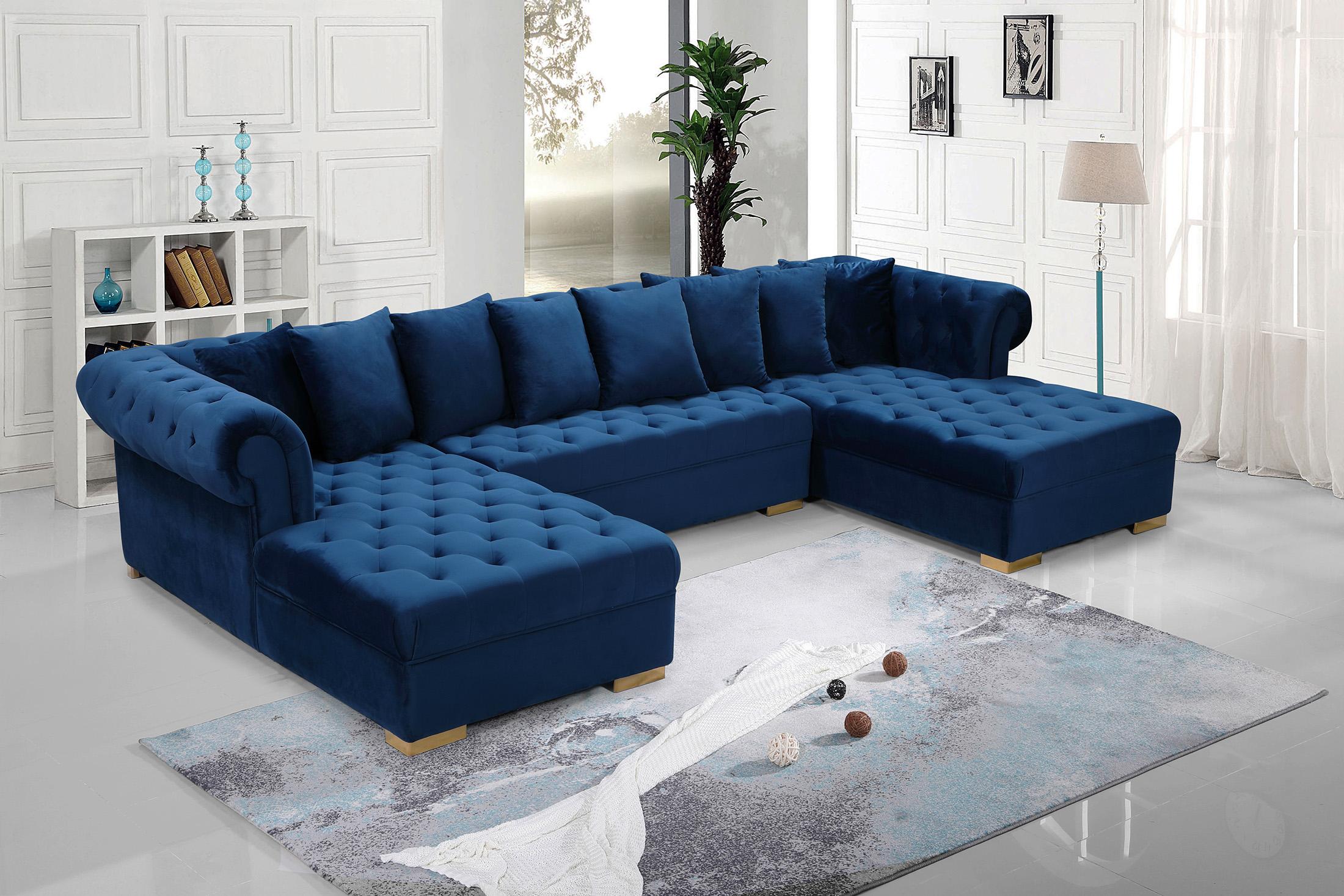 

    
698Navy-Sectional Meridian Furniture Sectional Sofa
