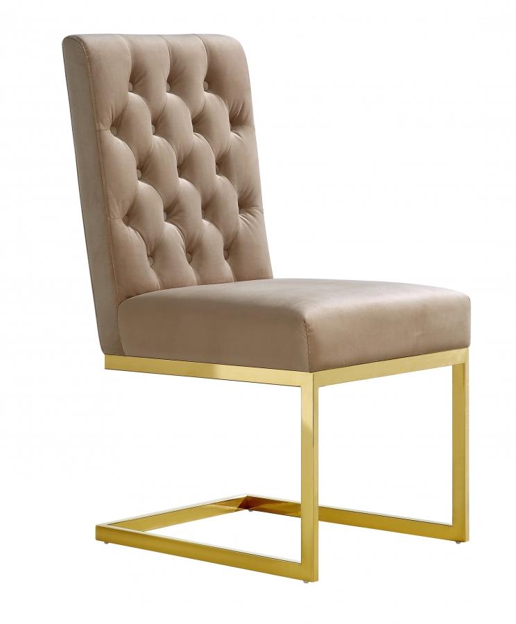 

        
Meridian Furniture Cameron 712BE-C-Set-4 Dining Chair Set Beige Velvet 00647899944734
