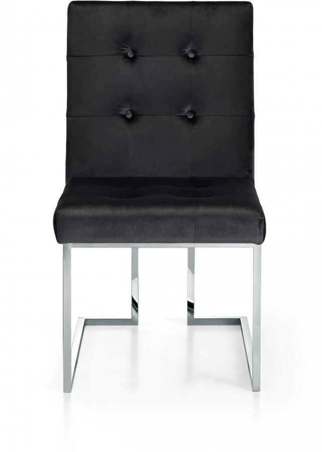 

        
Meridian Furniture Alexis 731Black-C-Set-4 Dining Chair Set Black Velvet 00647899947322
