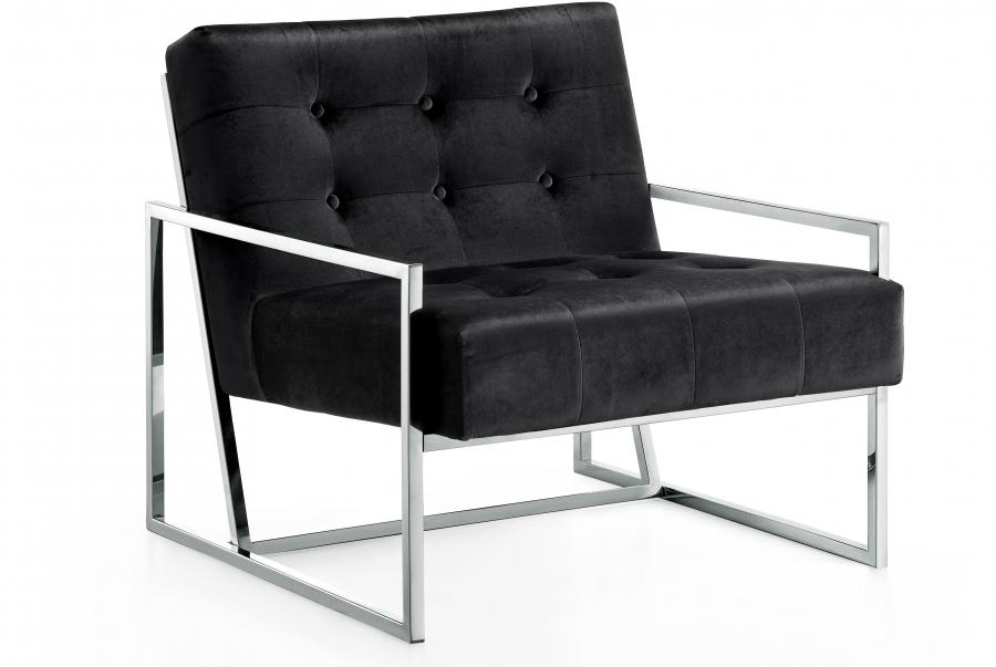 

        
Meridian Furniture Alexis 522Black-Set-2 Accent Chair Set Black Velvet 00647899947476
