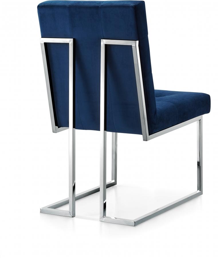 

        
Meridian Furniture Alexis 731Navy-C-Set-2 Dining Chair Set Navy blue Velvet 0647899944963
