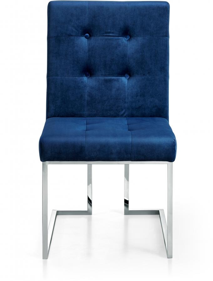 

        
Meridian Furniture Alexis 731Navy-C-Set-4 Dining Chair Set Navy blue Velvet 0647899944963
