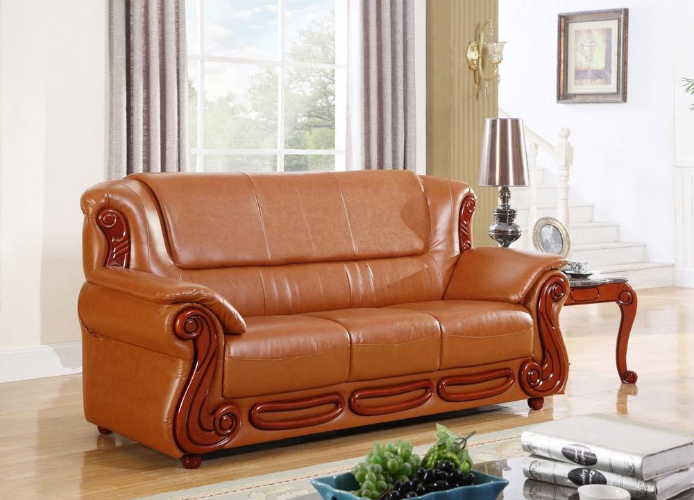 

    
Meridian Furniture Bella Cognac Genuine Bonded Leather Living Room Sofa
