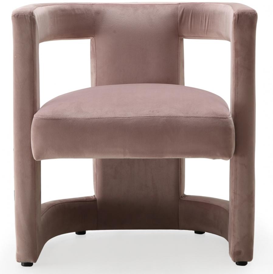 

    
Pink Velvet Accent Chair Set 4Pcs Blair 530Pink Meridian Contemporary Modern
