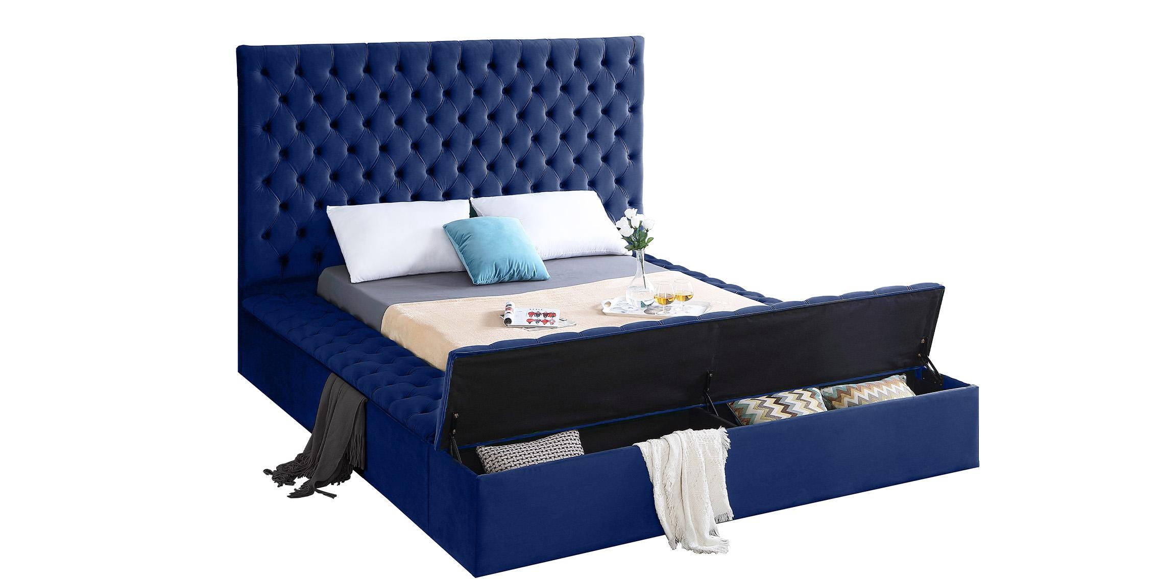 

    
BlissNavy-K Meridian Furniture Storage Bed
