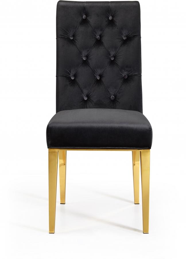 

        
Meridian Furniture Capri 716Black-C-Set-4 Dining Chair Set Black Velvet 00647899947315
