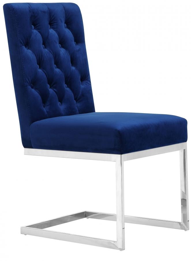 

        
Meridian Furniture Carlton 735Navy-C-Set-4 Dining Chair Set Navy blue Velvet 00647899947285
