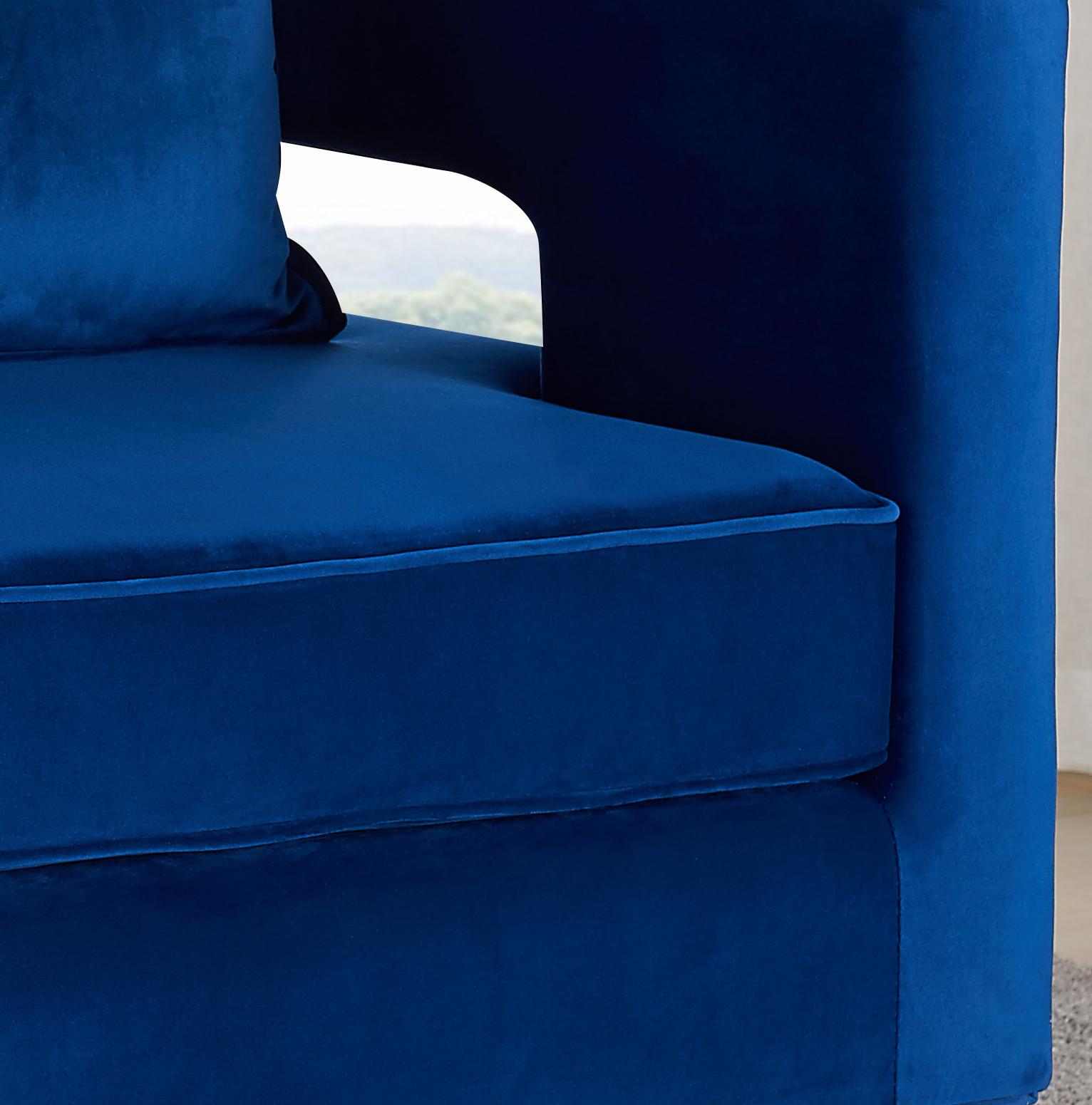 

    
Meridian Furniture Carson Contemporary Navy Velvet Acrylic Legs Accent Chair
