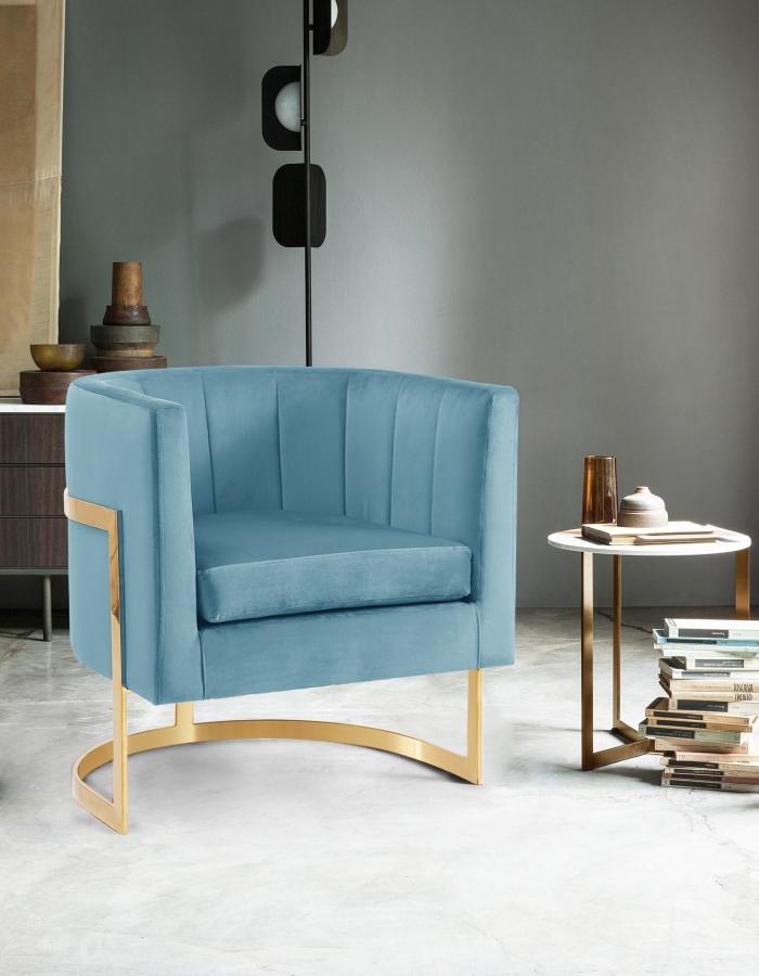 

        
Meridian Furniture Carter 515Aqua Accent Chair Aqua Velvet 647899944604
