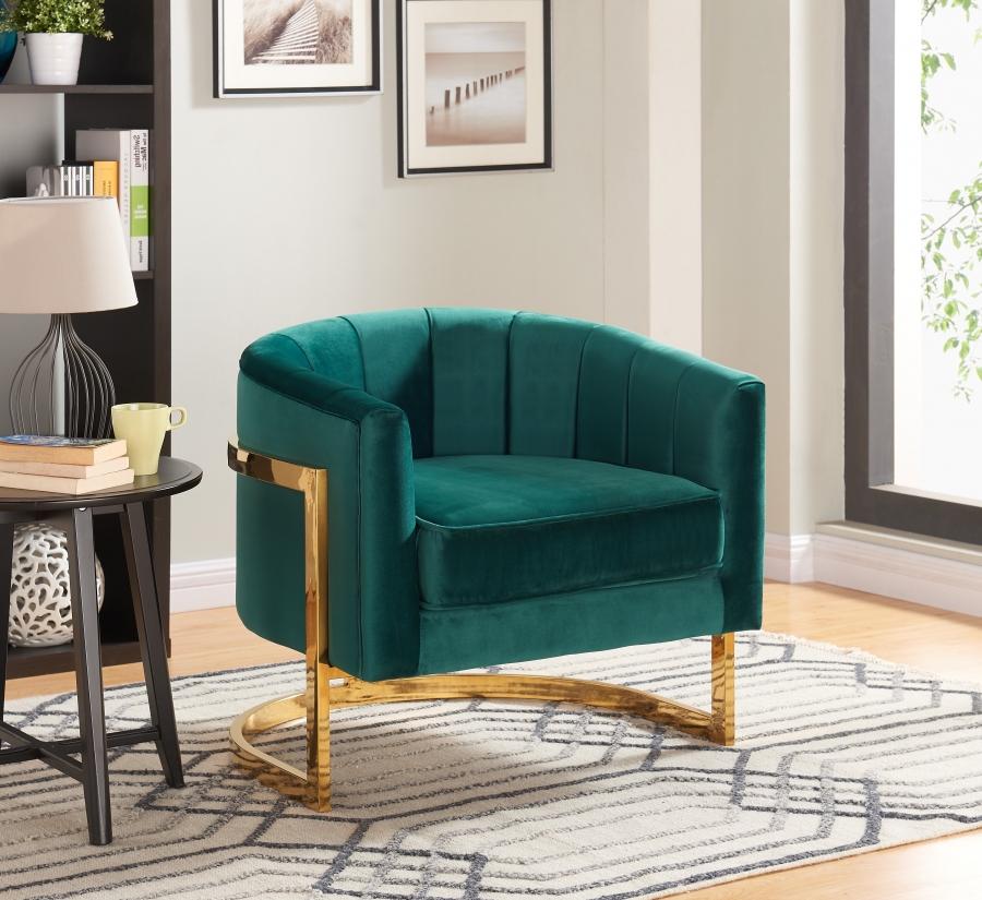 

        
Meridian Furniture Carter 515Green-Set-2 Accent Chair Set Green Velvet 00647899944628
