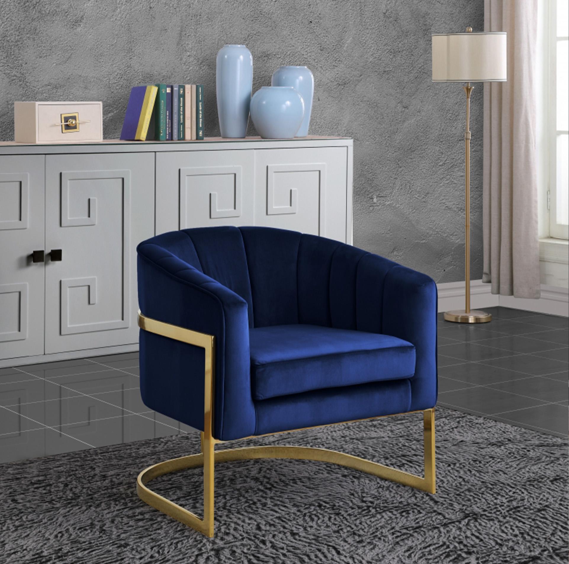 

        
Meridian Furniture Carter 515Navy-Set-2 Accent Chair Set Navy Velvet 00647899944598
