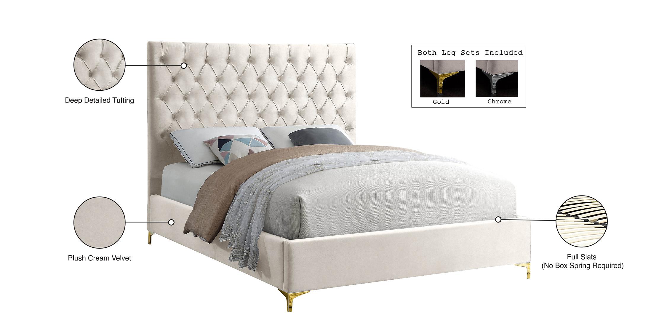 

    
CruzCream-Q Meridian Furniture Platform Bed
